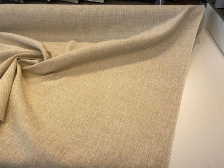 Berkley Wheat Cream Polyester Fabric - Solid Texture, 57" Width (1 Yard)