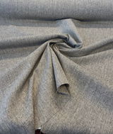 Berkley Smoke Linen Look Polyester Fabric - Solid Texture, 57" Width (1 Yard)