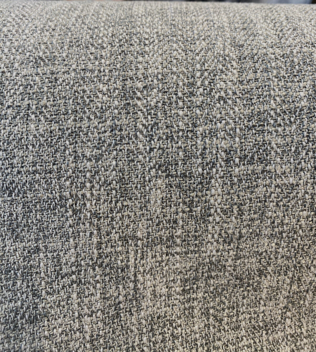 Berkley Smoke Linen Look Polyester Fabric - Solid Texture, 57" Width (1 Yard)