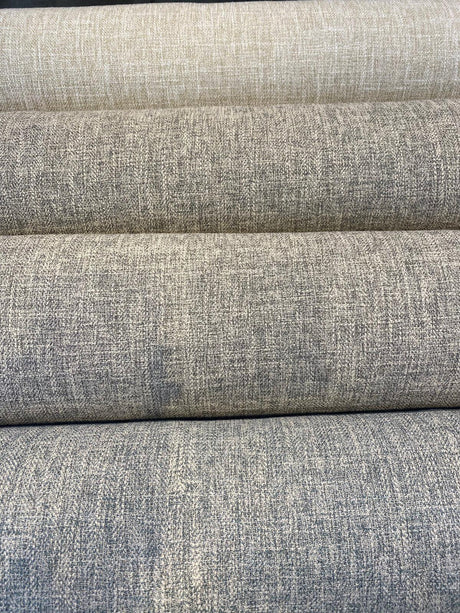 Berkley Smoke Linen Look Polyester Fabric - Solid Texture, 57" Width (1 Yard)