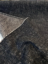 Sunbrella Atmosphere Charcoal Acrylic Fabric - Black, Abstract, 54" Width (1 Yard)