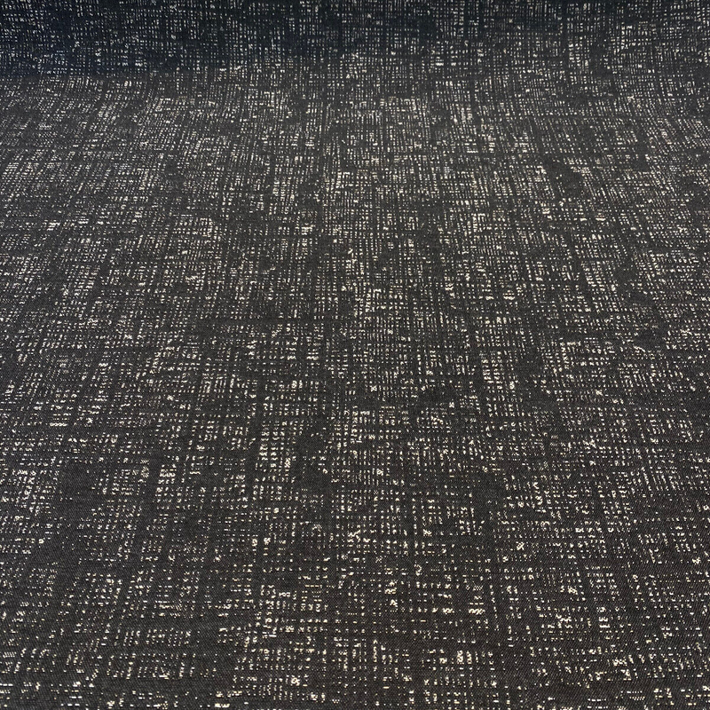Sunbrella Atmosphere Charcoal Acrylic Fabric - Black, Abstract, 54" Width (1 Yard)