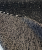 Sunbrella Atmosphere Charcoal Acrylic Fabric - Black, Abstract, 54" Width (1 Yard)