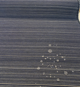 Sunbrella Achiever Solution Dyed Acrylic Fabric - Navy Blue With White And Light Beige Stripes, 54" Width (1 Yard)