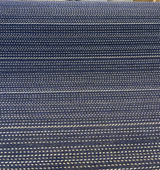 Sunbrella Achiever Solution Dyed Acrylic Fabric - Navy Blue With White And Light Beige Stripes, 54" Width (1 Yard)