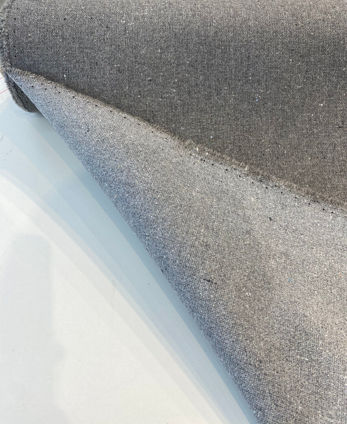 Sunbrella Loom One Greystone ReTweed Acrylic Fabric - Textured Solid, 54" Width (1 Yard)