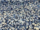 Waverly Silva Lapis Cotton Fabric - Blue Watercolor Leaves, 54" Width (1 Yard)