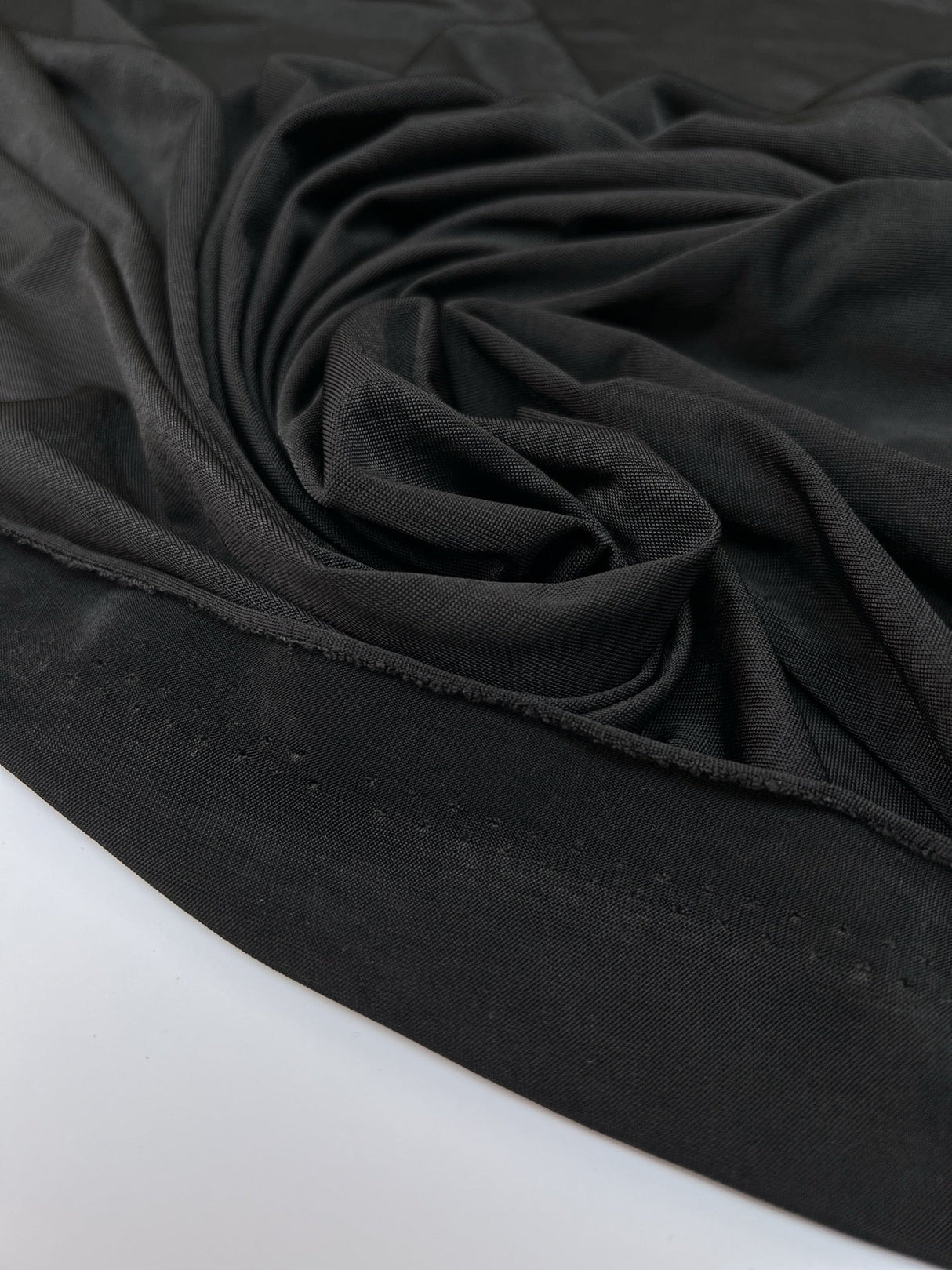 Black Moiré Knitted Lining