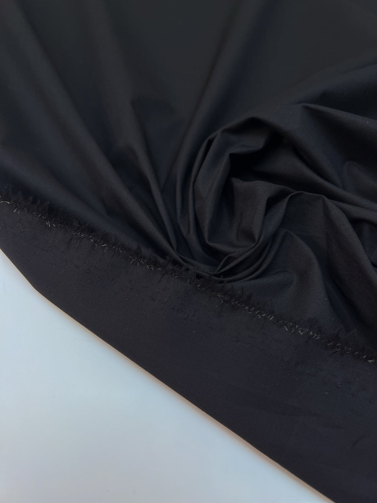 Black Cotton Rep Fabric