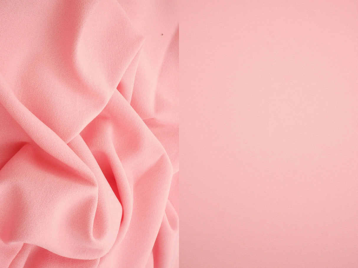 Crepe Solid Woven Fabric 57/58" Wide Soft Stretchy Polyester Spandex Lightweight