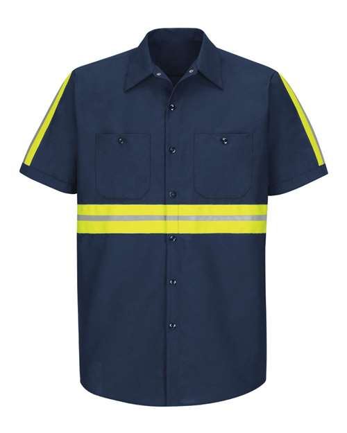 Men's Tall Enhanced Visibility Industrial Work Shirt