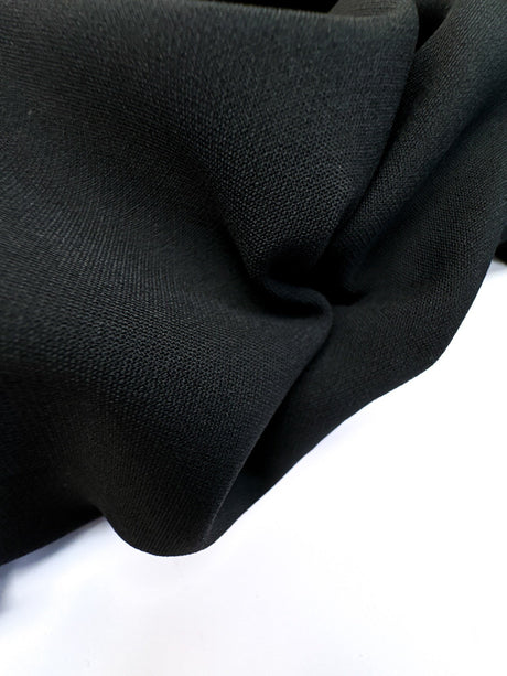 Black Stretch Polyester Blend Knit