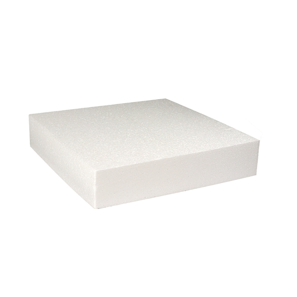 O'Creme Square Polystyrene Cake Dummies, 2" High, 12" x 2"