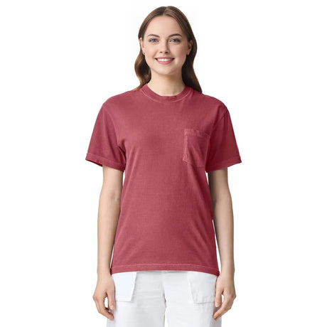 Comfort Colors® Garment-Dyed Heavyweight Pocket Crewneck Short Sleeve T-Shirt
