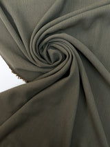 Cotton Basket Weave Fabric Brown Green Shades