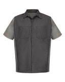 Red Kap Men's Tall Short Sleeve Automotive Crew Shirt