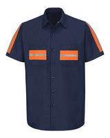 Red Kap Men's Enhanced Visibility Industrial Work Shirt
