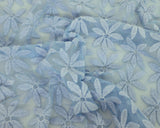 Floral Lace Sky Blue Cotton Nylon