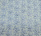 Floral Lace Sky Blue Cotton Nylon