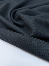 Wool Jacquard Suiting Fabric Blue Black