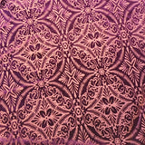 Lili Damask Burnout Stretch Velvet Fabric - Damask Burnout, 58" Width (1 Yard)