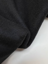 Wool Cashmere Drape Fabric Black