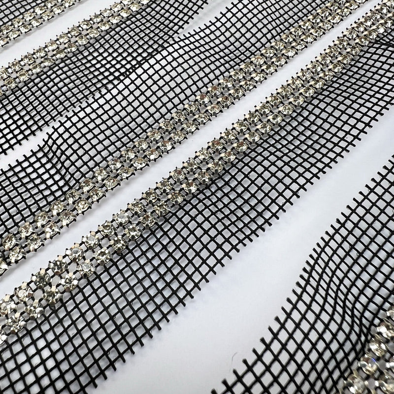 Lurex Sewing Notions Silver Black