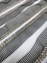 Lurex Sewing Notions Silver Black
