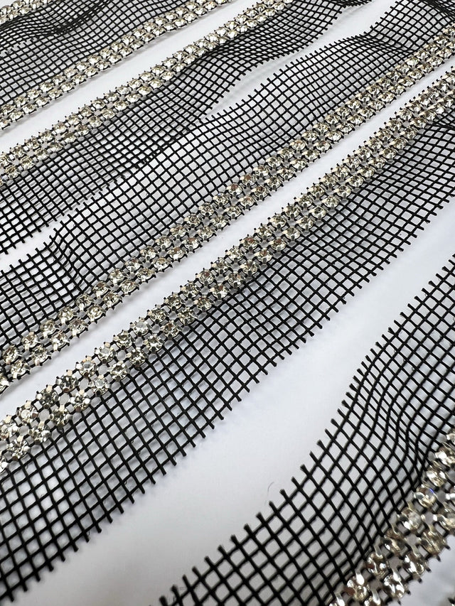 Lurex Sewing Notions Silver Black