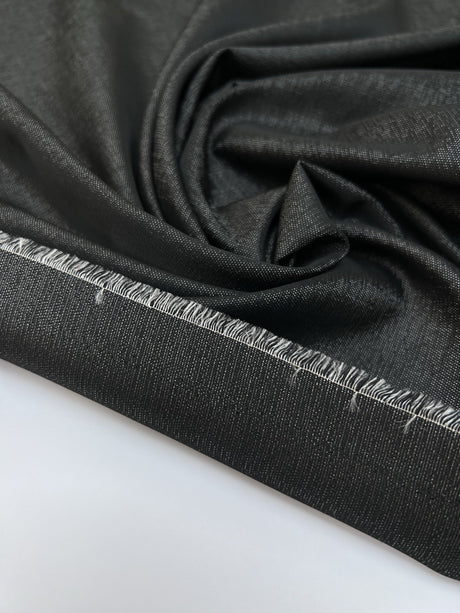 Wool Acetate Fabric Black