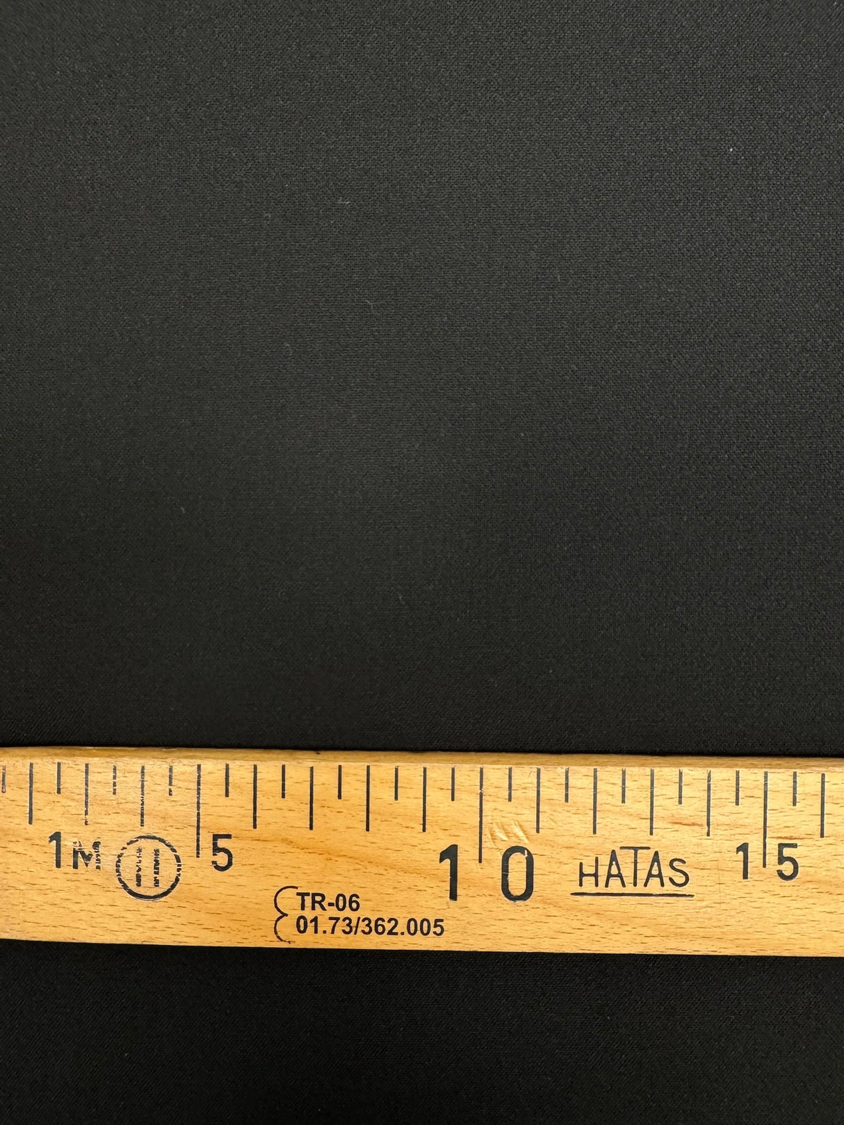 Black Polyester Viscose Cotton Crepe