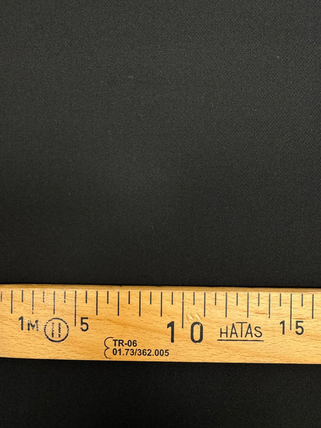 Black Polyester Viscose Cotton Crepe