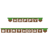 Minecraft Happy Birthday Banner
