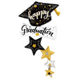 Graduation Stars Foil Balloon 66 Inch