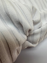 Polyamide Elastane Ribbed Knit White