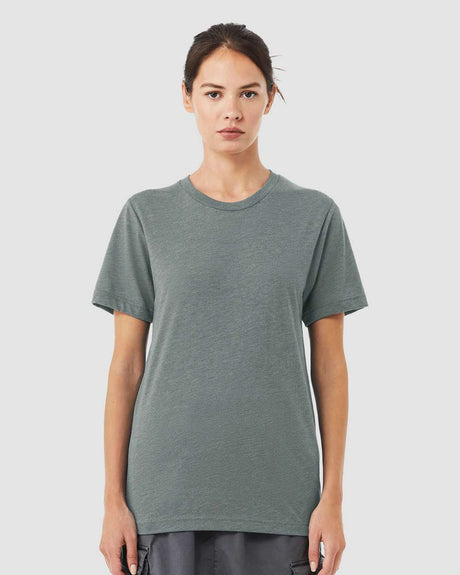 BELLA + CANVAS Triblend Crewneck Short Sleeve Tee in Brown