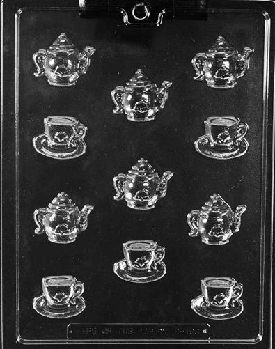 Bite Size Teapots & Teacups Chocolate Mold - LPD100