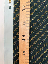 Printed Polyester Crepe Green Beige