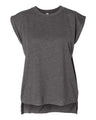 Women's Flowy Rolled Cuffs Muscle Tee