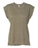 Women's Flowy Rolled Cuffs Muscle Tee