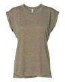 Women's Flowy Rolled Cuffs Muscle Tee