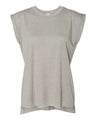 Women's Flowy Rolled Cuffs Muscle Tee