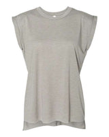 Women's Flowy Rolled Cuffs Muscle Tee