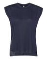 Women's Flowy Rolled Cuffs Muscle Tee