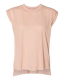 Women's Flowy Rolled Cuffs Muscle Tee