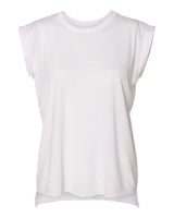 Women's Flowy Rolled Cuffs Muscle Tee