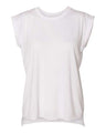 Women's Flowy Rolled Cuffs Muscle Tee