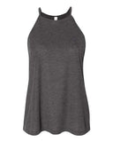 Image 1: Women's Flowy High-Neck TankImage 2: Soft high neck sleeveless topImage 3: Flowy women's tank designImage 4: Blank tank top for custom printingImage 5: Lightweight summer apparelImage 6: Comfortable casual women's shirt