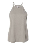 Image 1: Women's Flowy High-Neck TankImage 2: Soft high neck sleeveless topImage 3: Flowy women's tank designImage 4: Blank tank top for custom printingImage 5: Lightweight summer apparelImage 6: Comfortable casual women's shirt