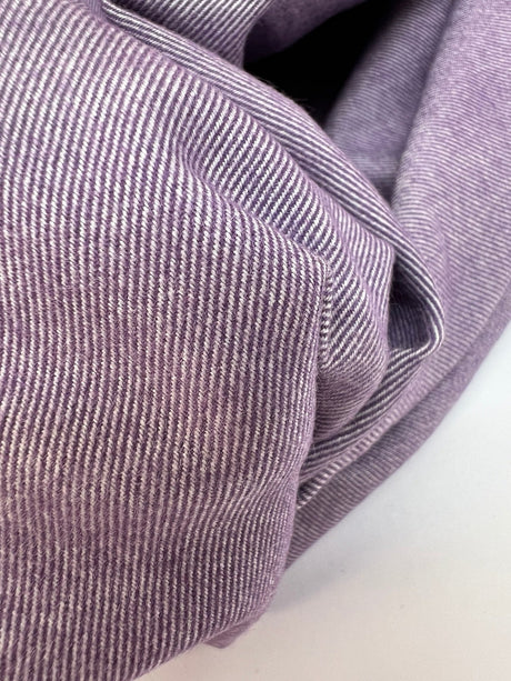 Cotton Twill Fabric White Purple